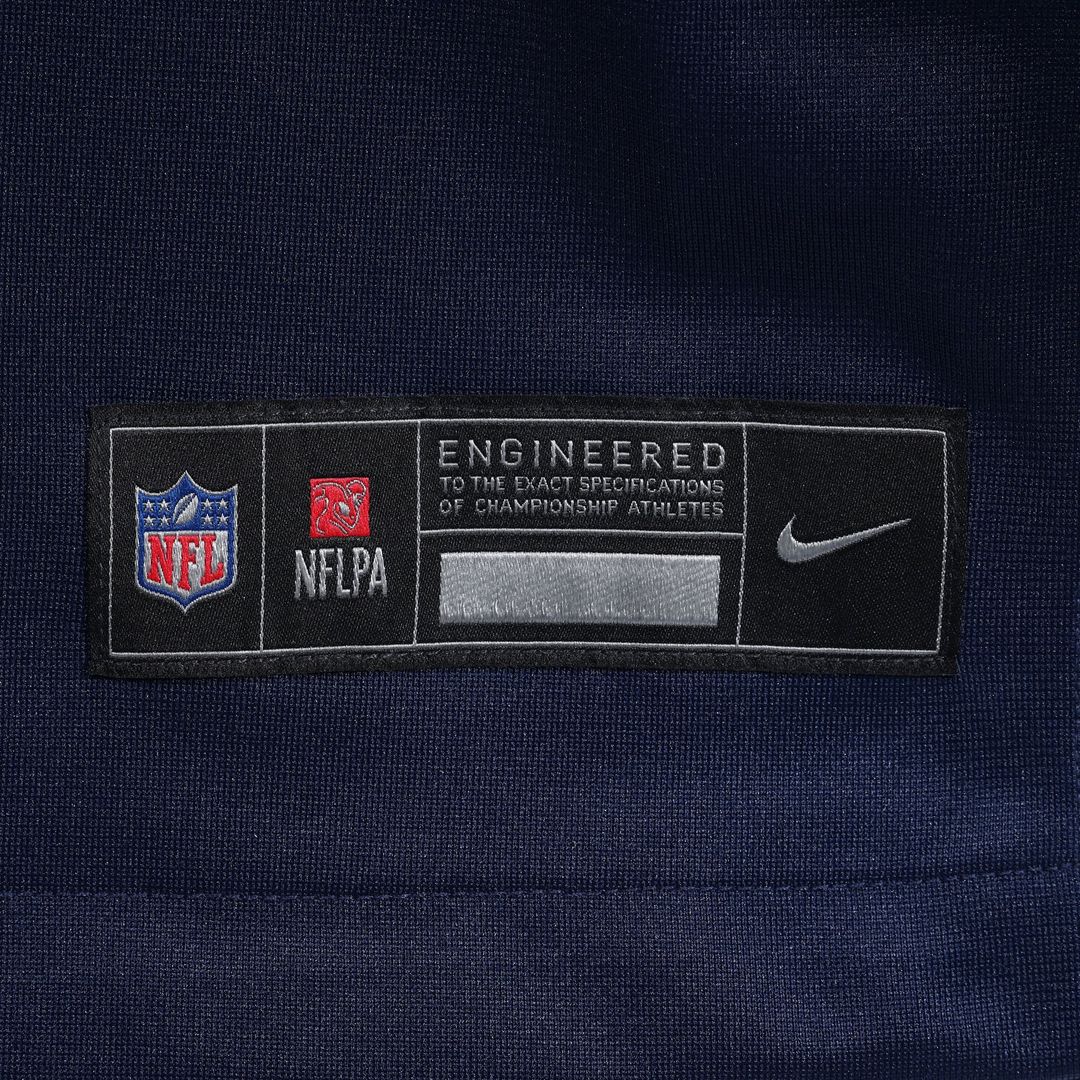 New England Patriots Marcus Jones Nike Navy Game Player Jersey