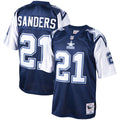 Dallas Cowboys Deion Sanders Mitchell & Ness Navy Big & Tall 1995 Retired Player Replica Jersey