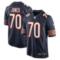 Chicago Bears Braxton Jones Nike Navy Game Player Jersey