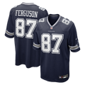 Dallas Cowboys Jake Ferguson Nike Navy Team Game Jersey