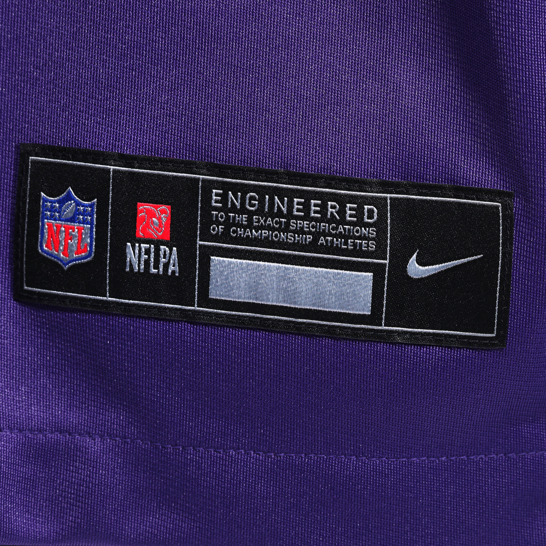 Minnesota Vikings Ben Yurosek Nike Purple Team Game Jersey