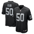 Las Vegas Raiders Segun Olubi Nike Black Team Game Jersey