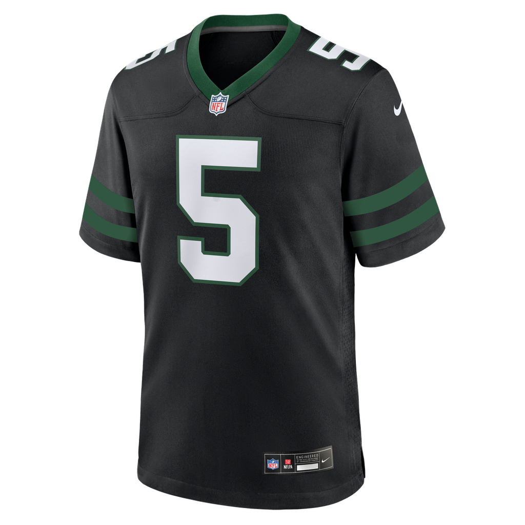 New York Jets Garrett Wilson Nike Legacy Green Game Jersey