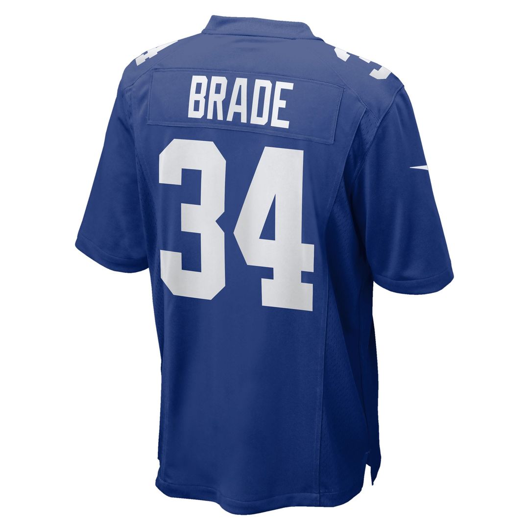 New York Giants Beau Brade Nike Royal Team Game Jersey