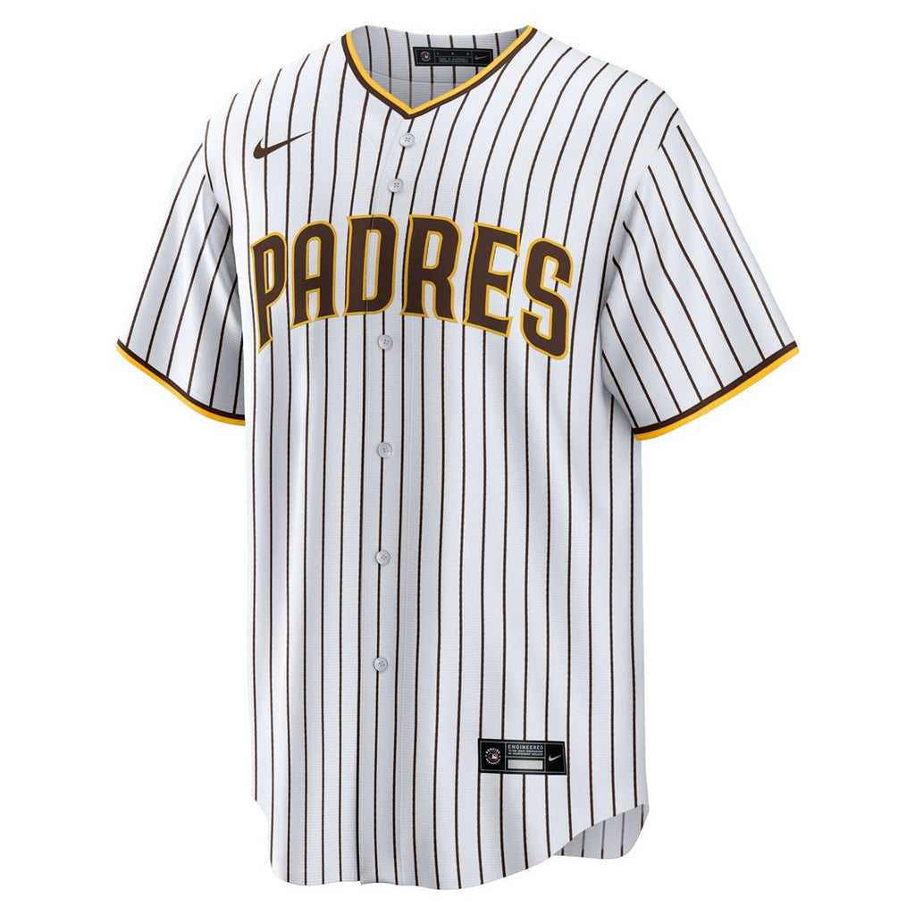 San Diego Padres Xander Bogaerts Nike White/Brown Home Official Replica Player Jersey