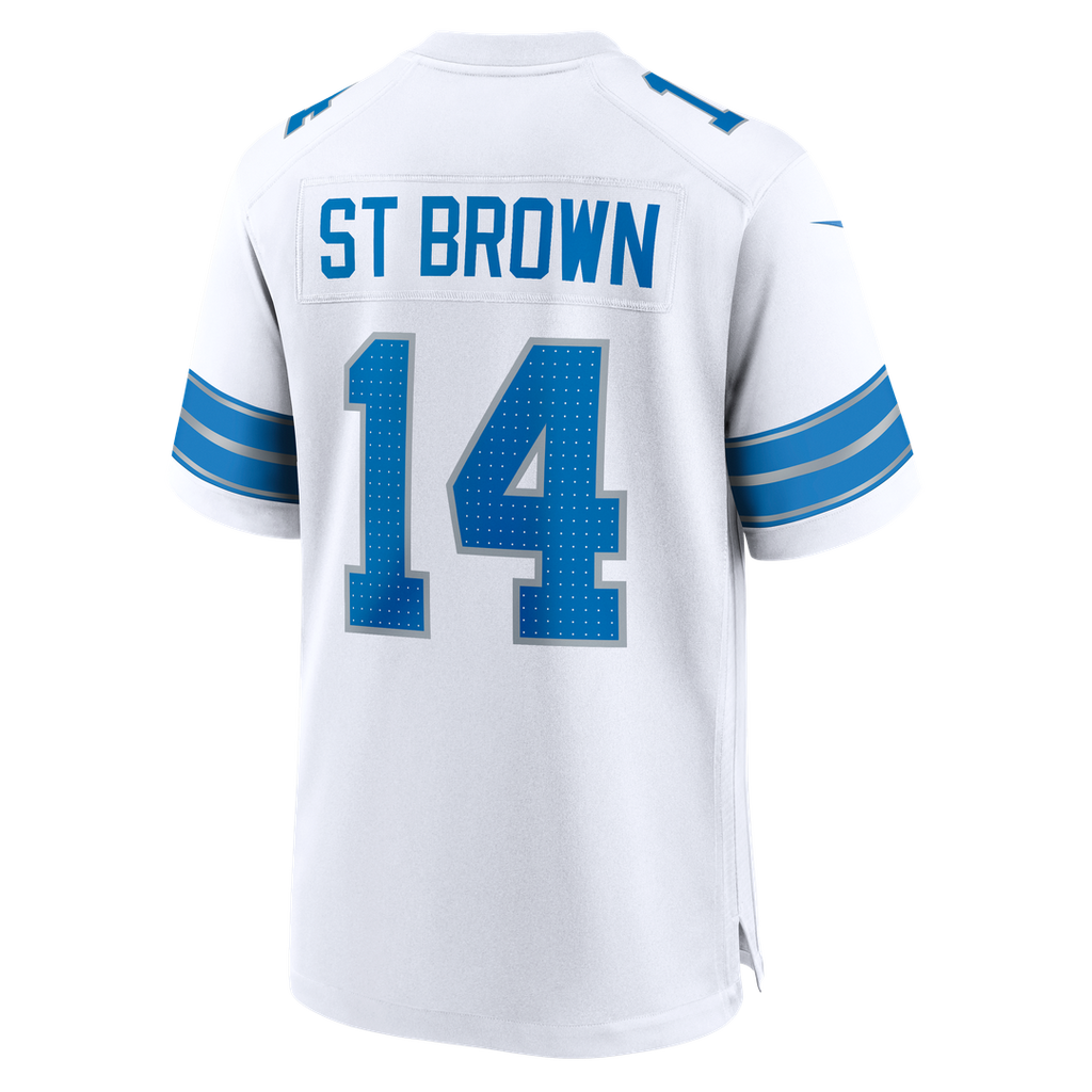 Detroit Lions Amon-Ra St. Brown Nike Blue Game Jersey
