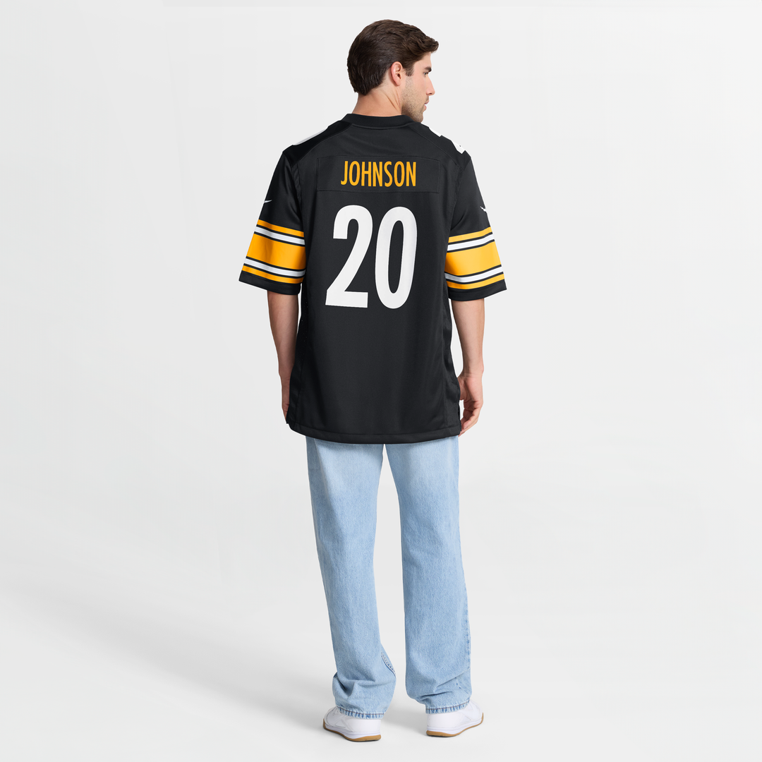 Pittsburgh Steelers Kaleb Johnson Nike Black Team Game Jersey
