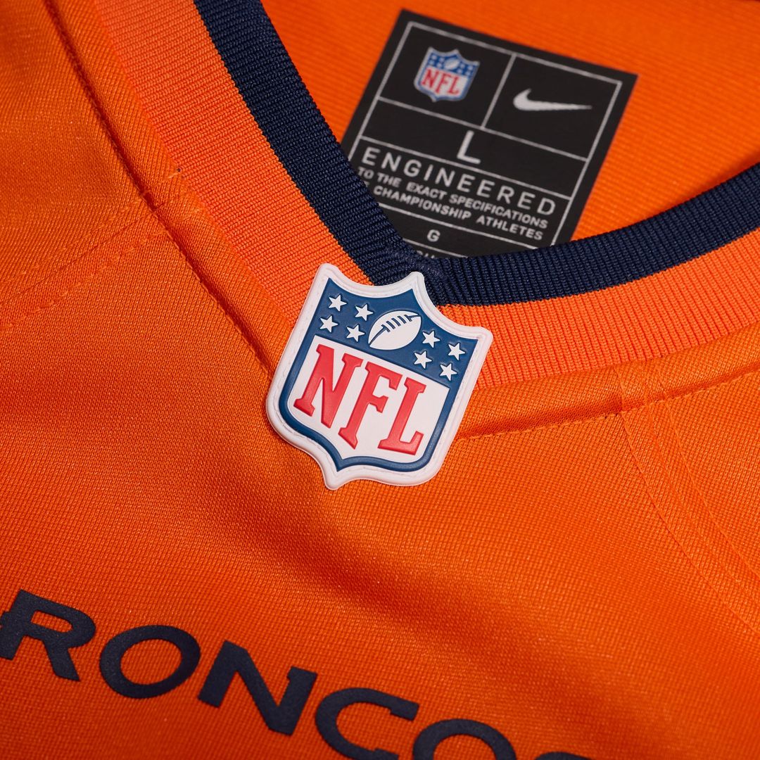 Denver Broncos Mitchell Fraboni Nike Orange Team Game Jersey