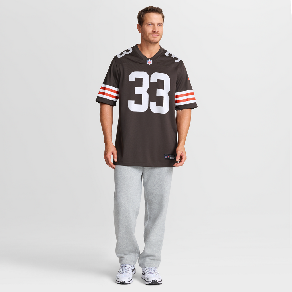 Cleveland Browns Ronnie Hickman Nike Brown Team Game Jersey