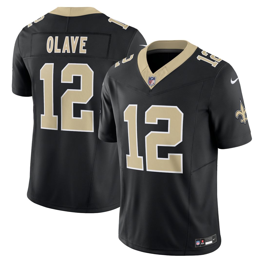New Orleans Saints Chris Olave Nike Black Vapor F.U.S.E. Limited Jersey