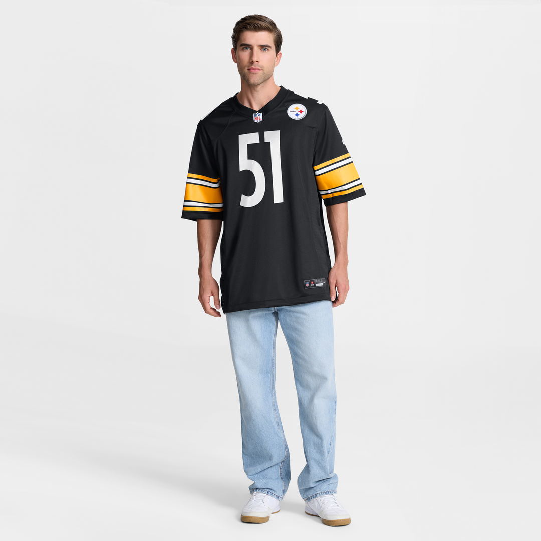 Pittsburgh Steelers Nick Herbig Nike Black Game Jersey