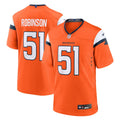 Denver Broncos Que Robinson Nike Orange Team Game Jersey