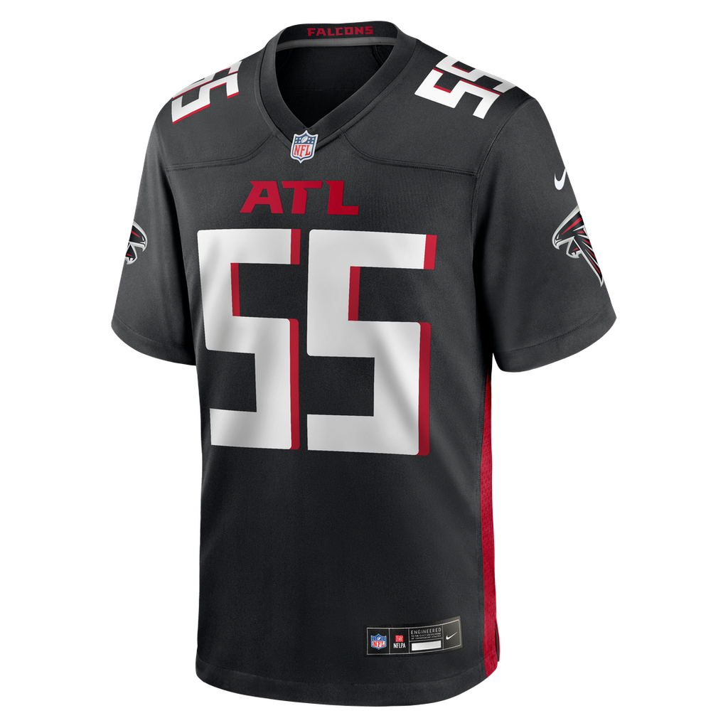 Atlanta Falcons John Abraham Nike Black Game Retired Player Jersey
