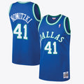 Dallas Mavericks Dirk Nowitzki 1998 Hardwood Classics Road Swingman Jersey By Mitchell & Ness - Royal