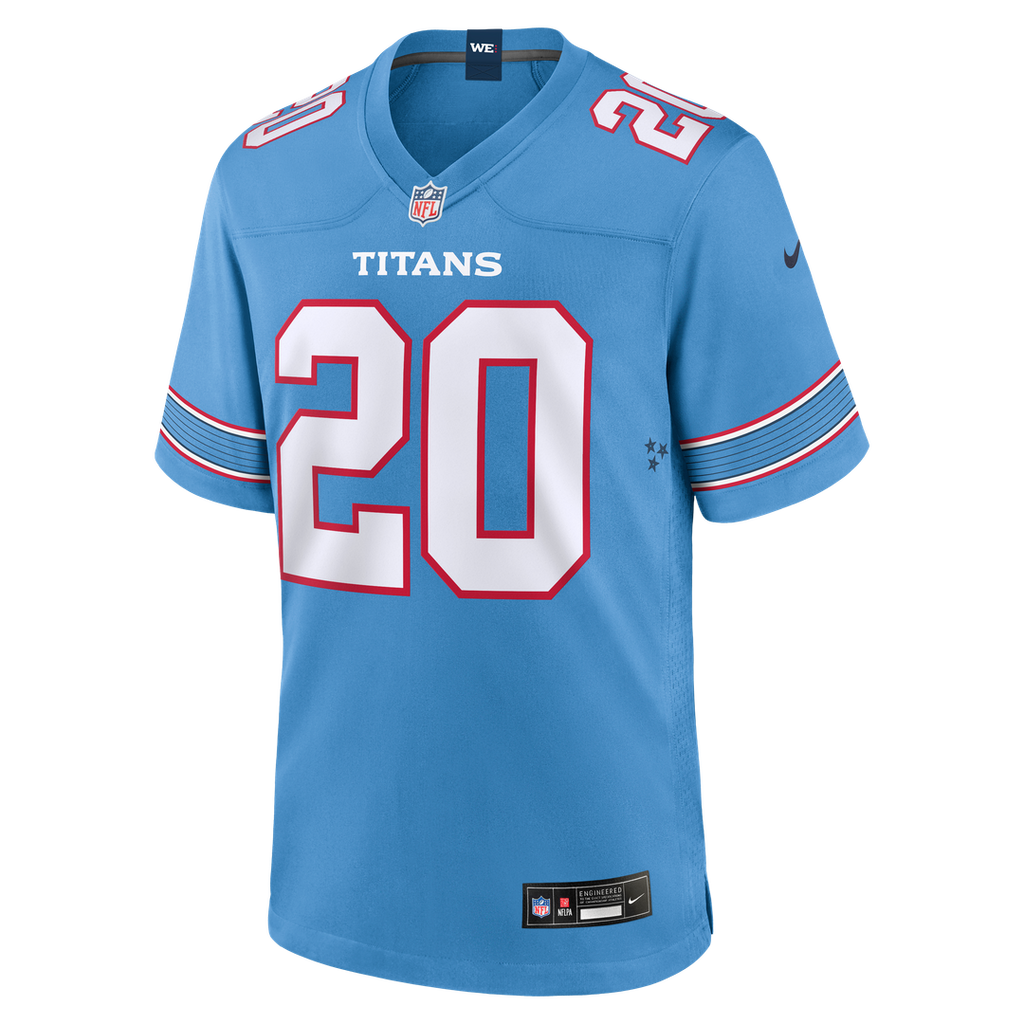 Tennessee Titans Tony Pollard Nike Light Blue Game Jersey