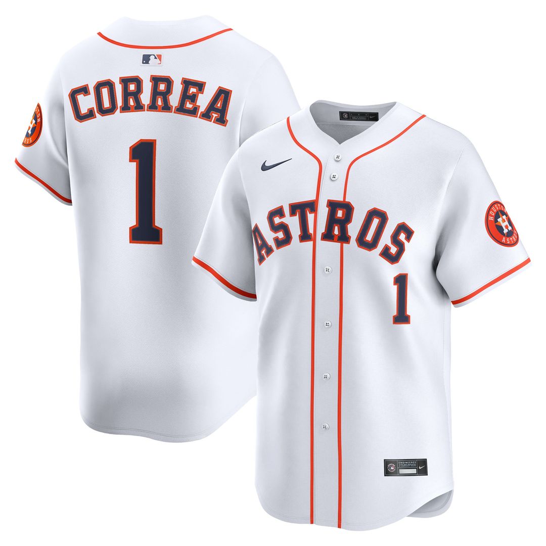 Houston Astros Carlos Correa Nike White Home Limited Player Jersey