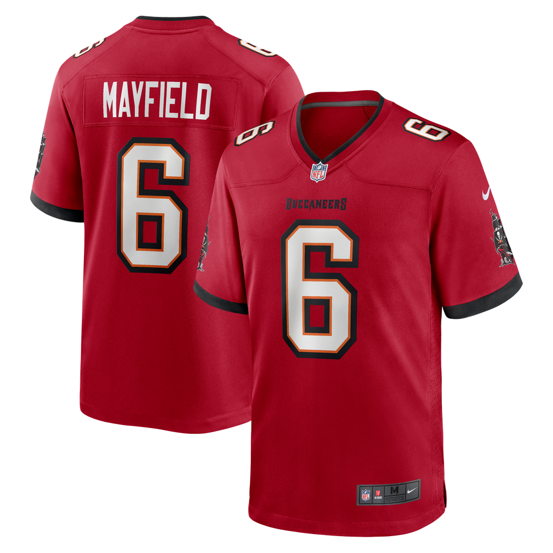 Tampa Bay Buccaneers Baker Mayfield Nike White Away Game Jersey