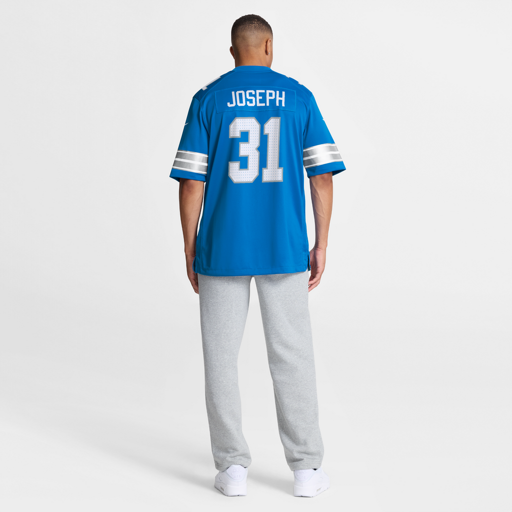 Detroit Lions Kerby Joseph Nike Blue Team Game Jersey
