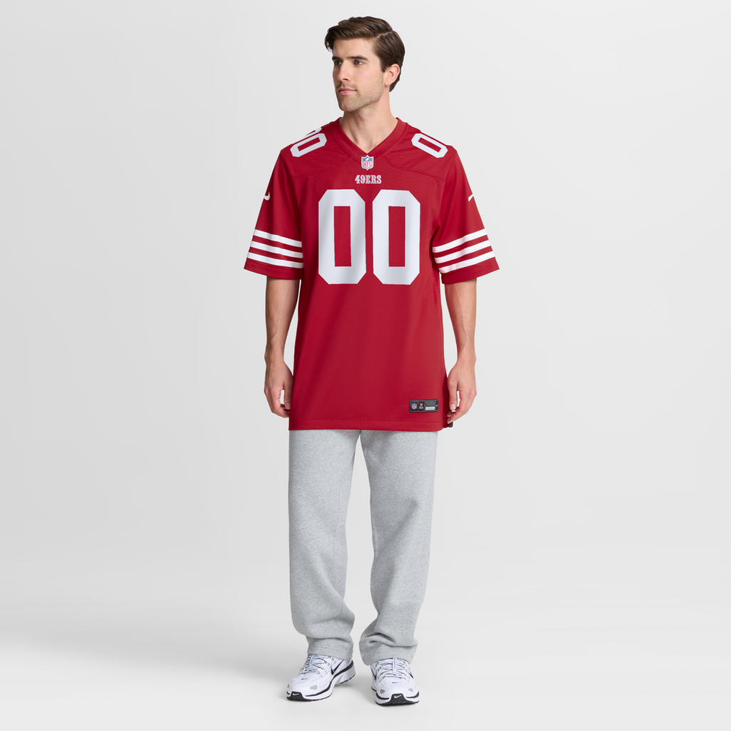 San Francisco 49ers Nike Scarlet 80th Anniversary Alternate Custom Game Jersey