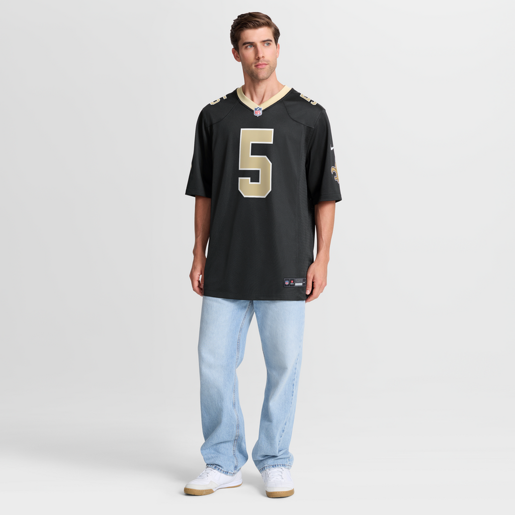 New Orleans Saints Kendre Miller Nike Black Team Game Jersey