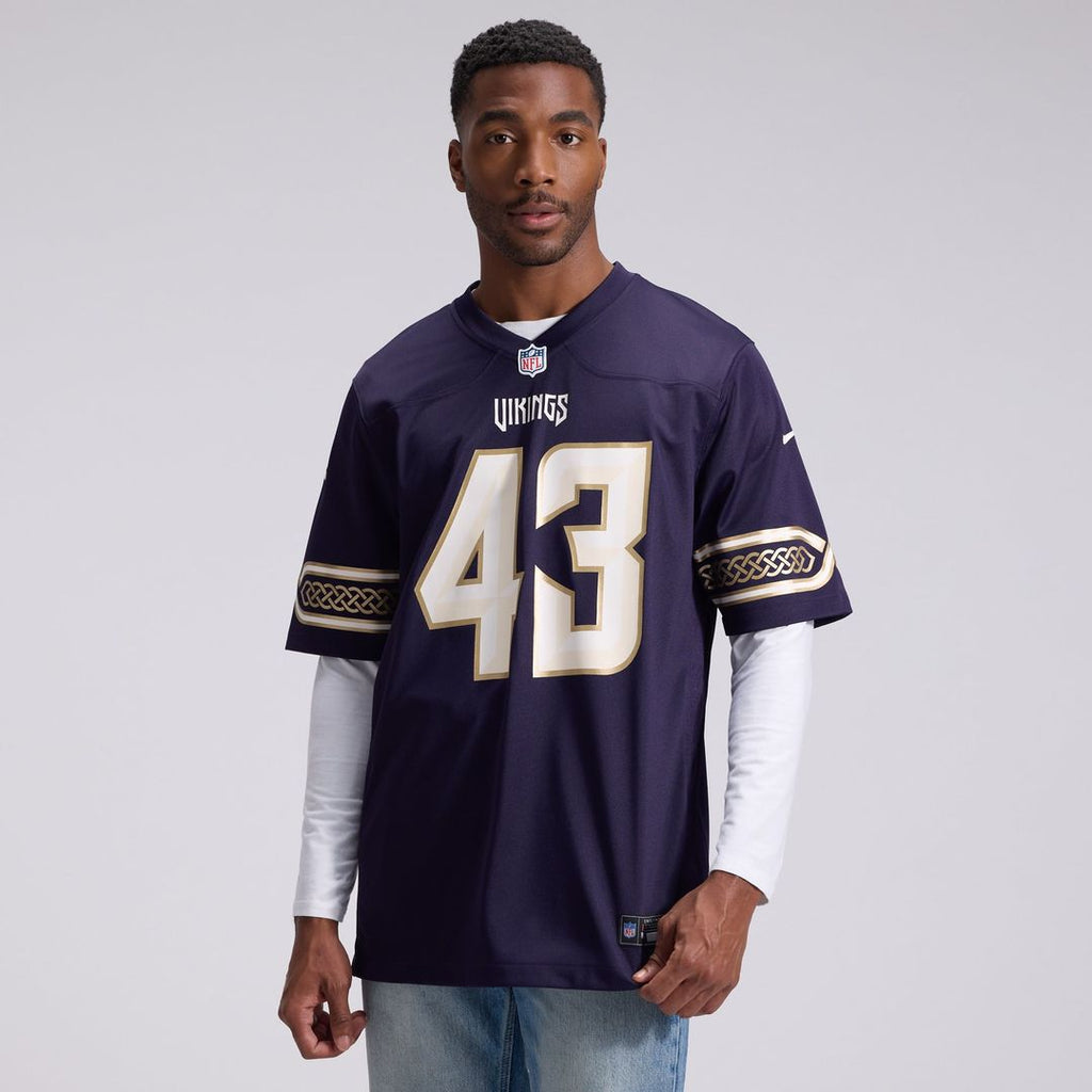Minnesota Vikings Andrew Van Ginkel Nike Purple 2026 Rivalries Collection Game Jersey