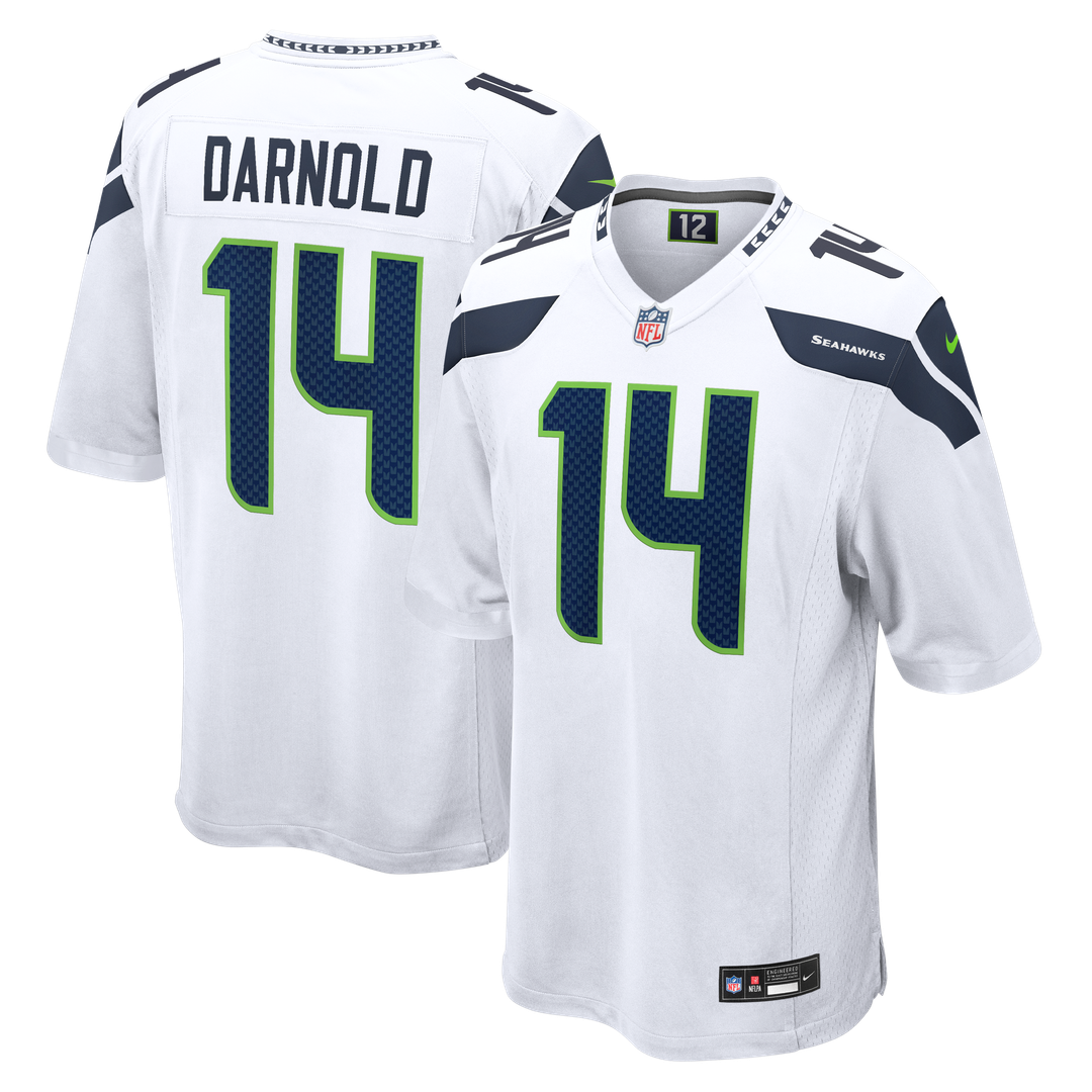 Seattle Seahawks Sam Darnold Nike White Game Jersey