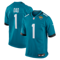 Jacksonville Jaguars Number 1 Dad Nike Teal Game Jersey