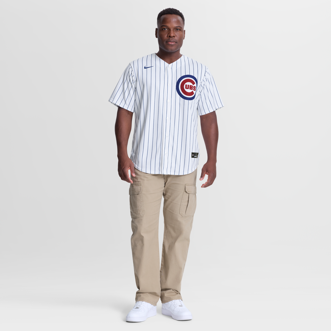 Chicago Cubs Michael Busch Nike White Home Replica Jersey