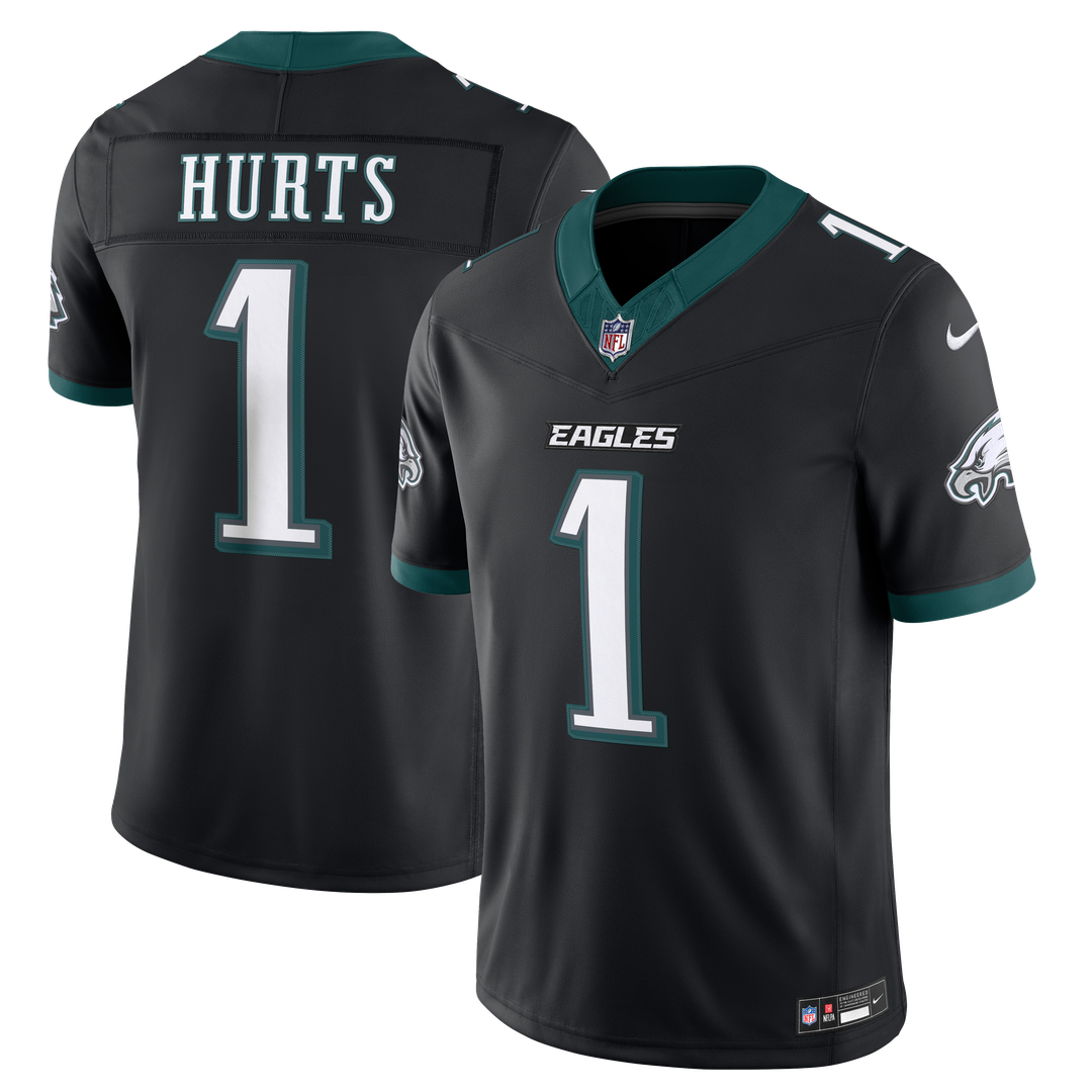 Philadelphia Eagles Jalen Hurts Nike Black Alternate Vapor F.U.S.E. Stitched Limited Jersey