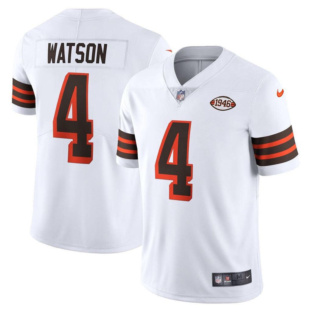 Cleveland Browns Deshaun Watson Nike White 2021 Alternate Vapor Limited Jersey