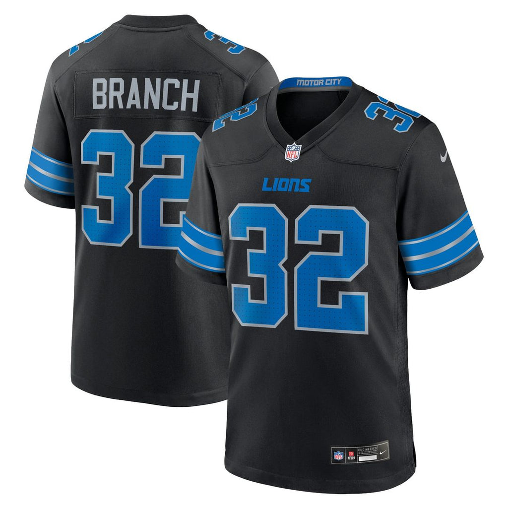 Detroit Lions Brian Branch Nike Black Alternate Game Jersey