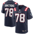 New England Patriots Bruce Armstrong Nike Navy Game Retired Player Jersey