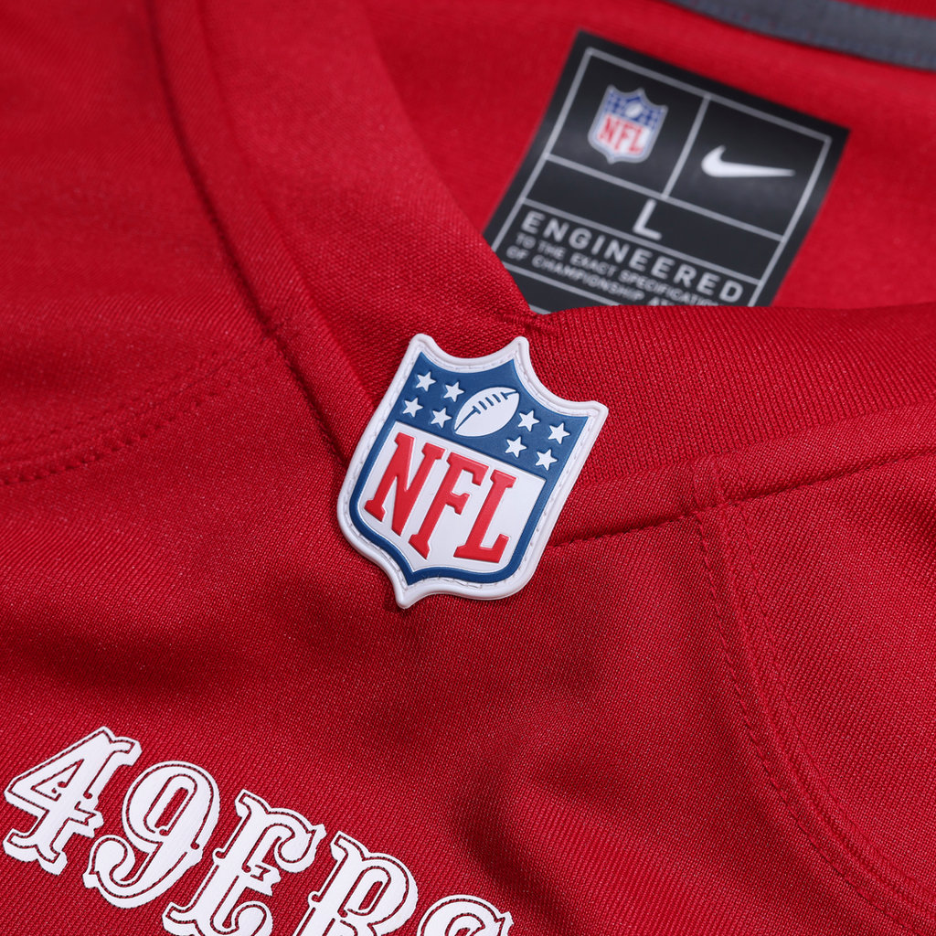 San Francisco 49ers Mike Evans Nike Scarlet 80th Anniversary Game Jersey