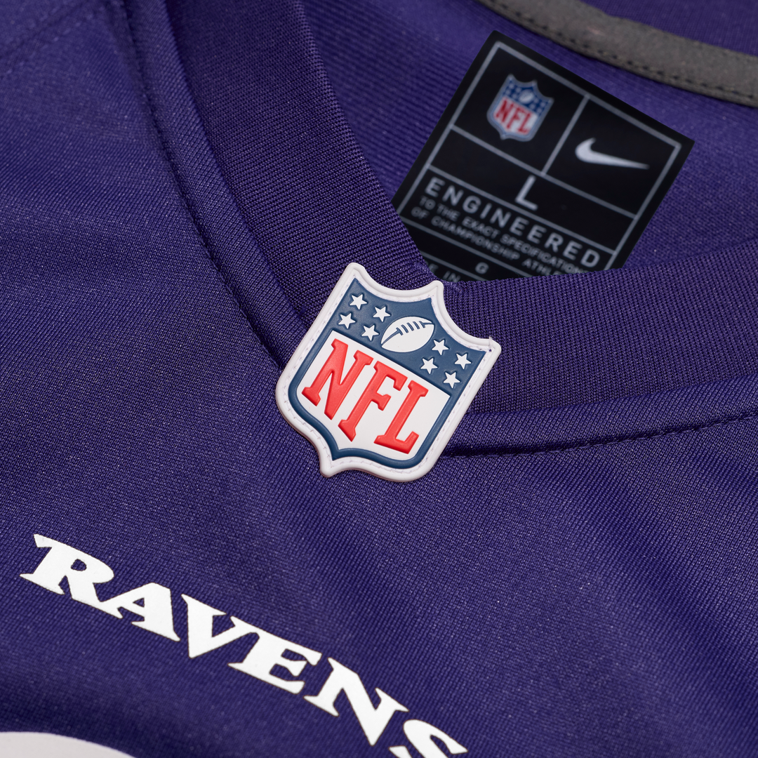 Baltimore Ravens Carson Vinson Nike Purple Team Game Jersey