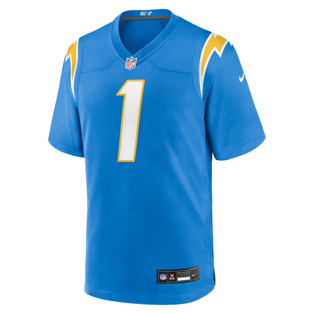 Los Angeles Chargers Quentin Johnston Nike Gold Alternate Charger Power Game Player Jersey