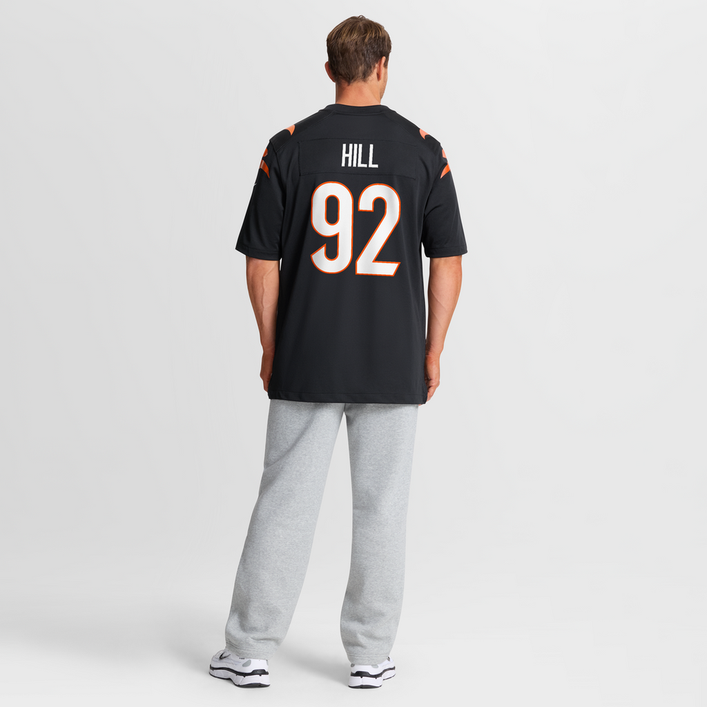Cincinnati Bengals B.J. Hill Nike Black Game Jersey