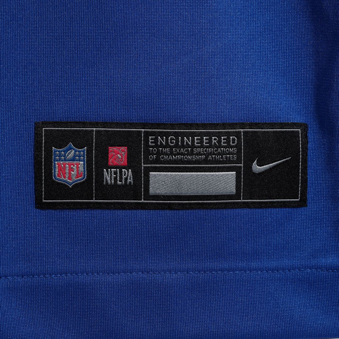 New York Giants Malik Nabers Nike Royal Player Game Jersey