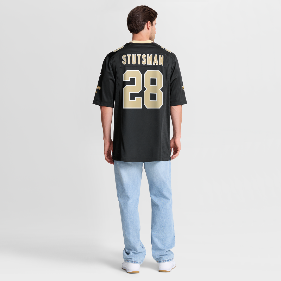 New Orleans Saints Danny Stutsman Nike Black Team Game Jersey