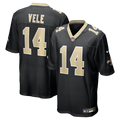 New Orleans Saints Devaughn Vele Nike Black Team Game Jersey