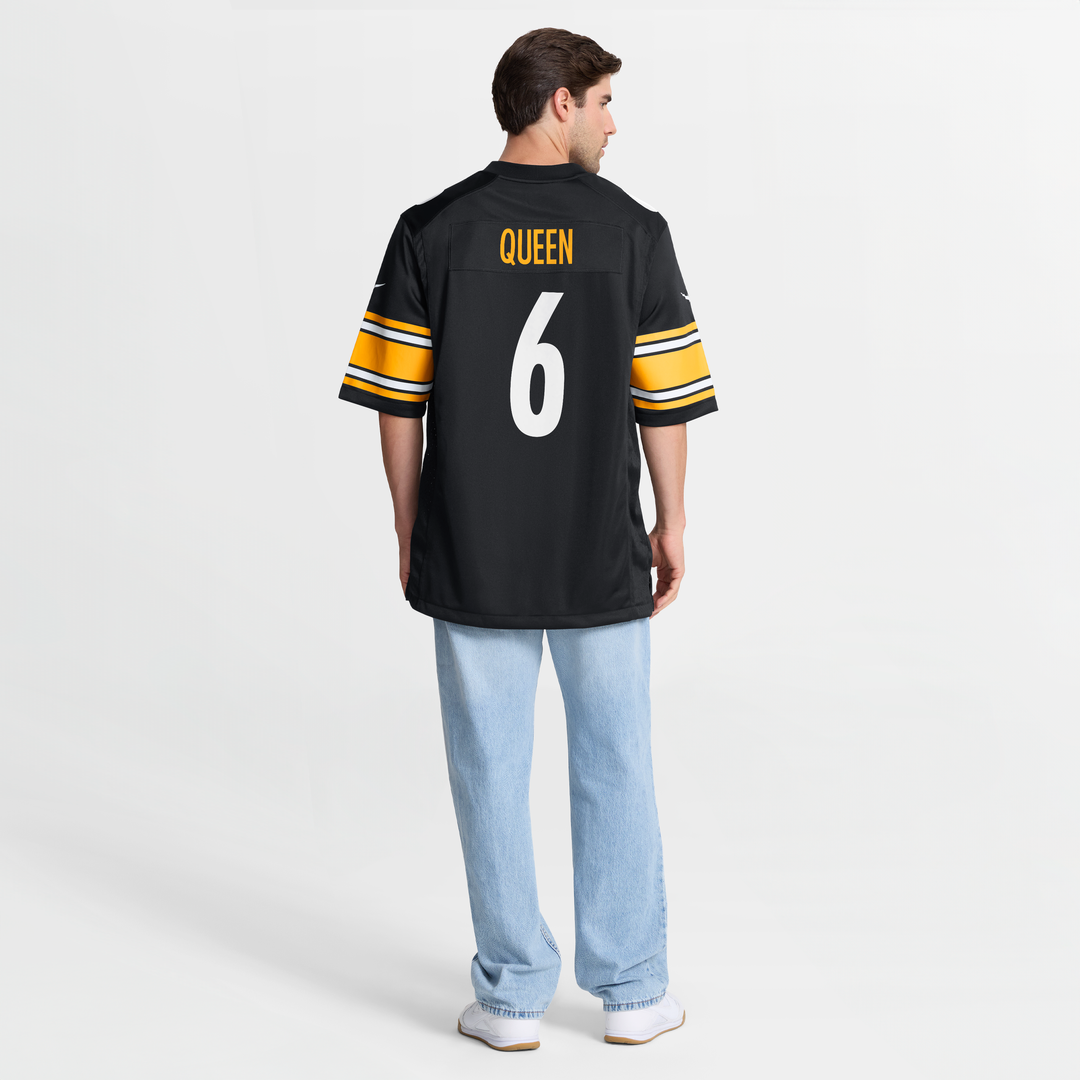 Pittsburgh Steelers Patrick Queen Nike Black Game Jersey