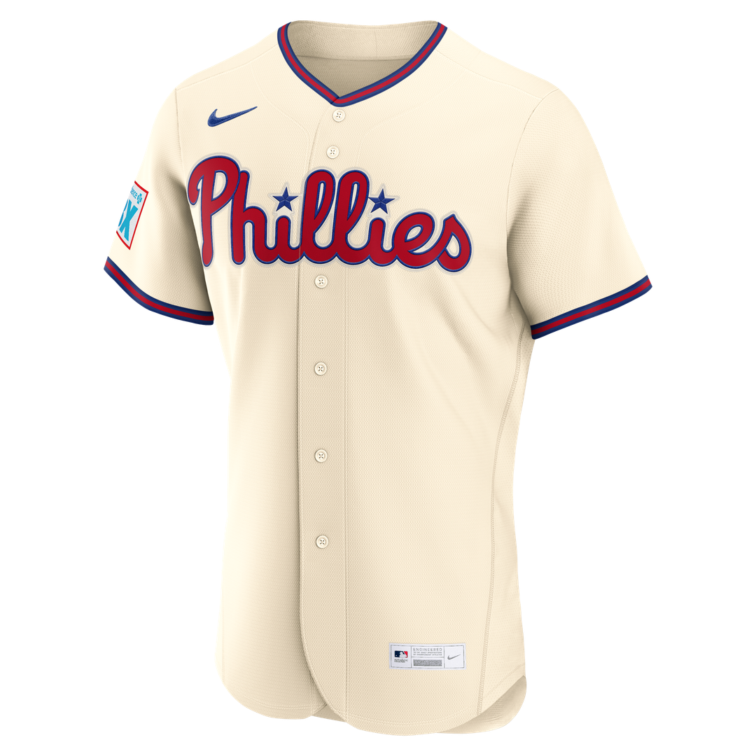 Philadelphia Phillies Bryce Harper Nike Light Blue Alternate Authentic Sponsor Patch Jersey