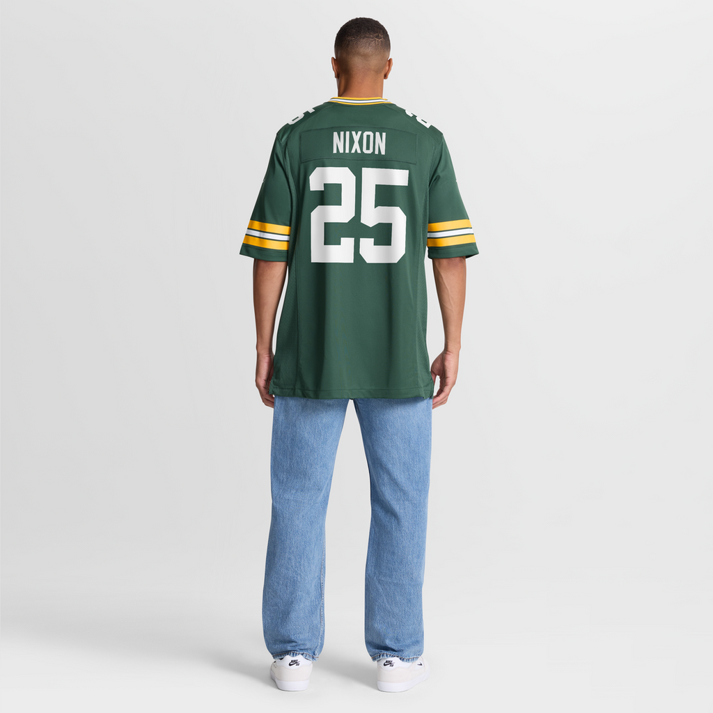 Green Bay Packers Keisean Nixon Nike Green Game Player Jersey