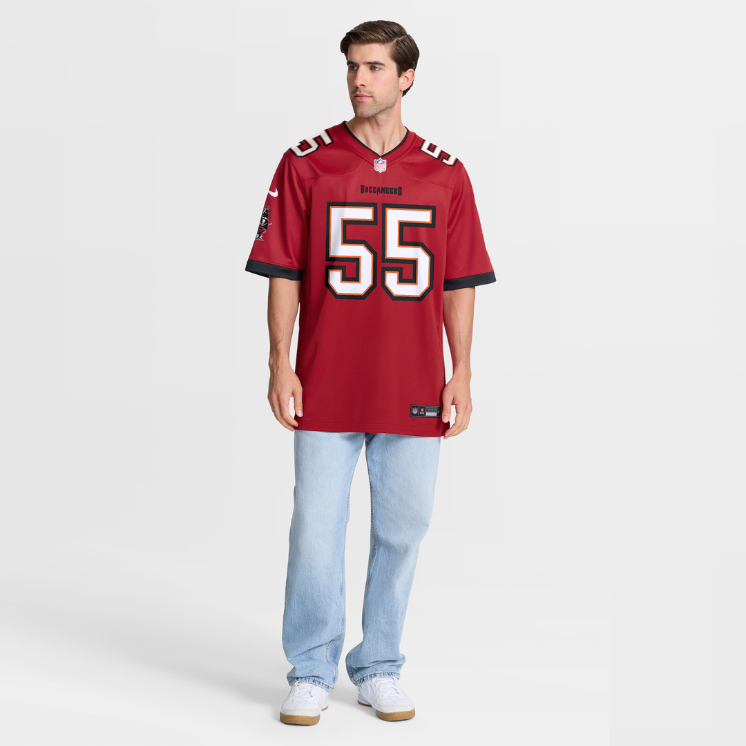 Tampa Bay Buccaneers Derrick Brooks Nike Red Game Retired Player Jersey