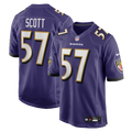 Baltimore Ravens Bart Scott Nike Purple Game Retired Player Jersey