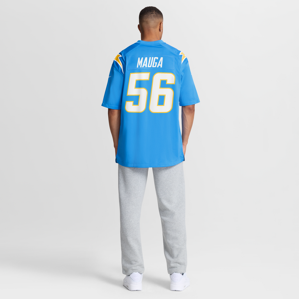 Los Angeles Chargers Kanai Mauga Nike Powder Blue Team Game Jersey