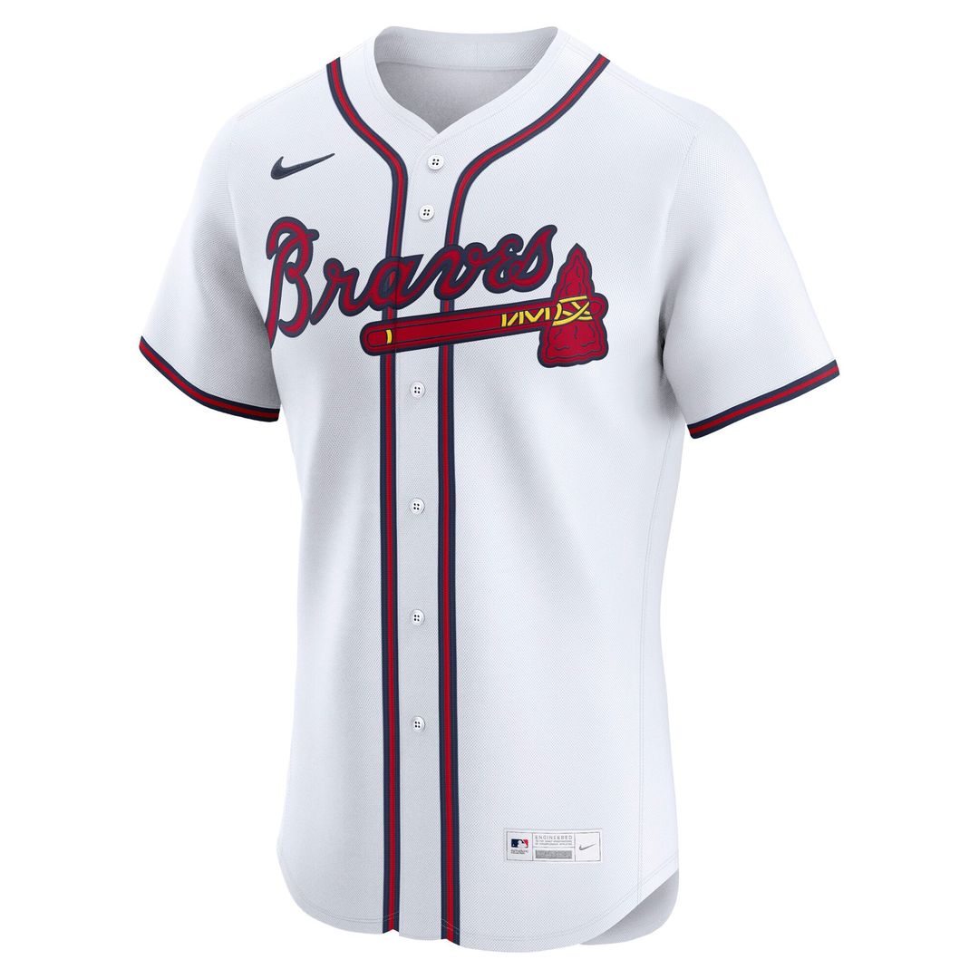 Atlanta Braves Nike White Home Elite Jersey