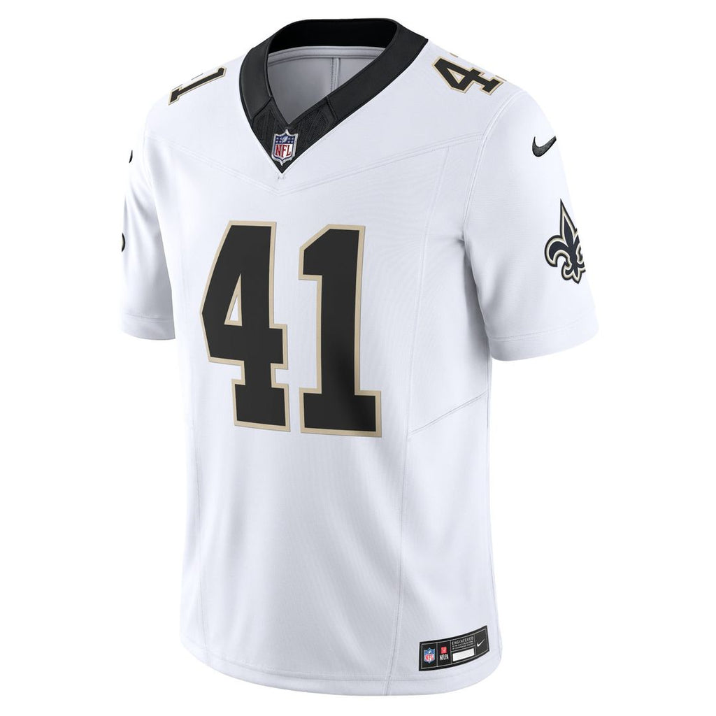 New Orleans Saints Alvin Kamara Nike White Vapor F.U.S.E. Limited Jersey