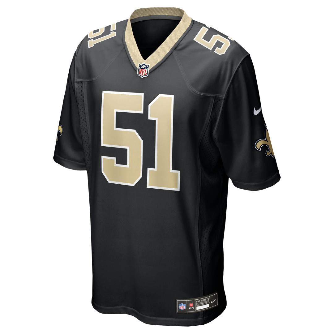 New Orleans Saints Jonathan Vilma Nike Black Game Retired Player Jersey
