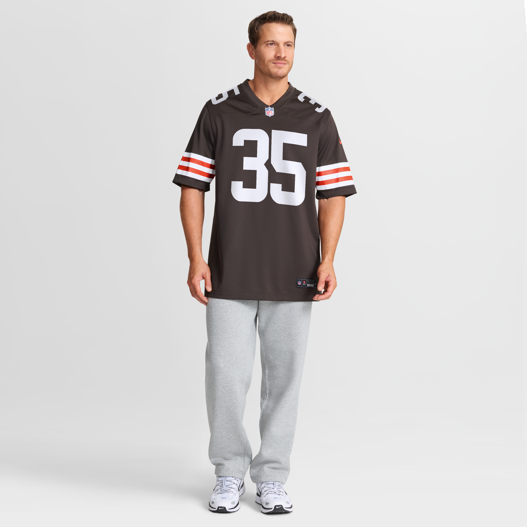 Cleveland Browns Toriano Pride Jr. Nike Brown Team Game Jersey