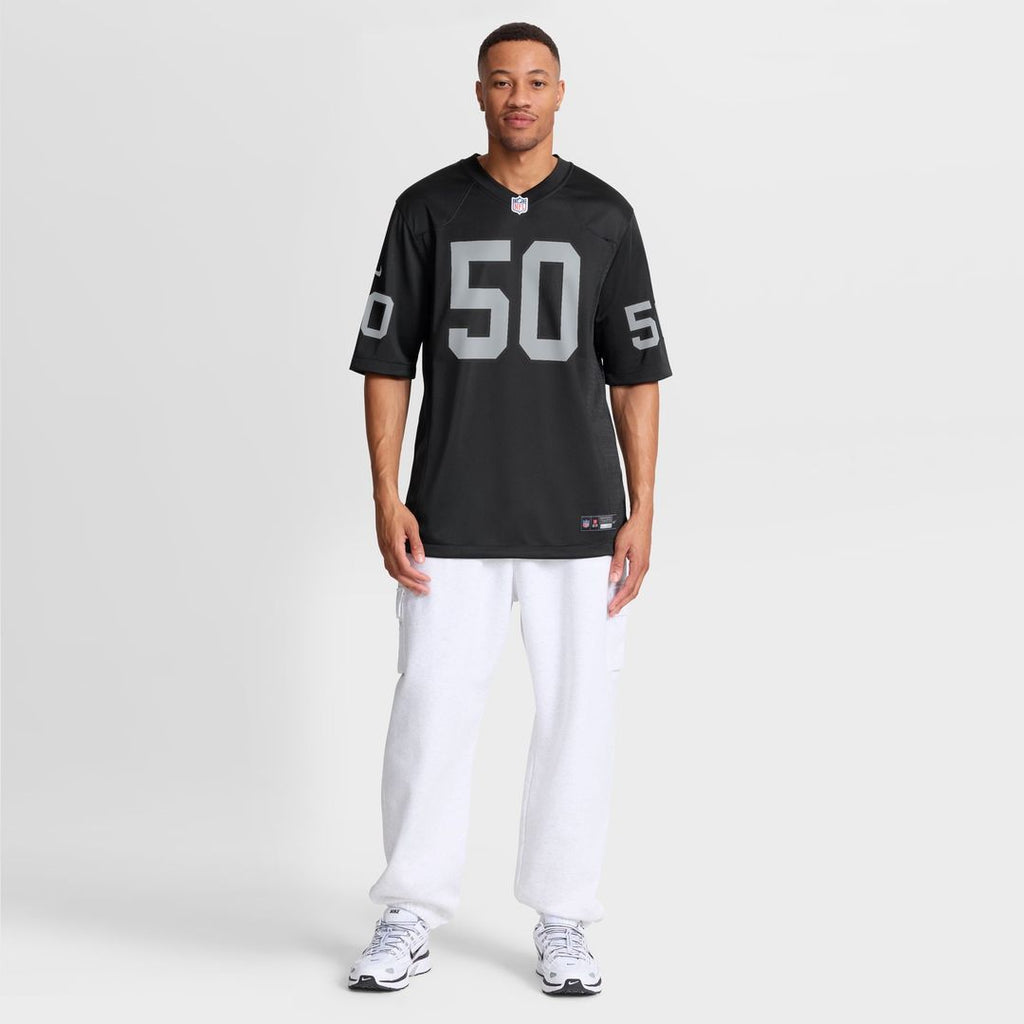 Las Vegas Raiders Jacob Bobenmoyer Nike Black Game Player Jersey